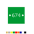 CombiCraft Number Tags Plastic Square with 2 holes L+R
