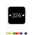 CombiCraft Number Tags Plastic Square with 2 holes L+R