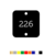 CombiCraft Number Tags Plastic Square with 2 holes A+B