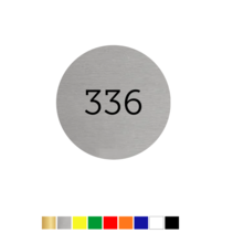 Number Tags Plastic Round