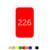 CombiCraft Number Tags Plastic Rectangular