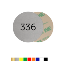 Number Tags Plastic Round with tape