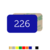 CombiCraft Number Tags Plastic Rectangular with tape