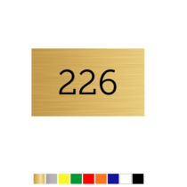 Number Tags Plastic Rectangular