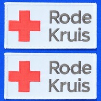 Fabric Patches Rode Kruis