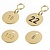 CombiCraft Round Brass Number Tags