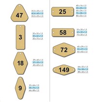 Brass Number Tags