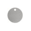 CombiCraft Blank Number Tags Aluminum Silver Round with 1 hole