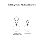 CombiCraft Big Classic Hotel Key Chain with numbering