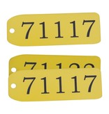 CombiCraft Number Tags in various sizes and colours