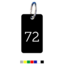 CombiCraft Numbered Acrylic Key Tags Rectangular Portrait with rounded edges