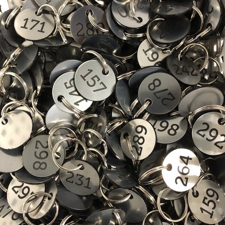 CombiCraft Numbered Acrylic Key Tags Round
