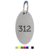 CombiCraft Key Tags Oval Portrait with number