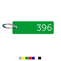 Key Tags Small Rectangular with number