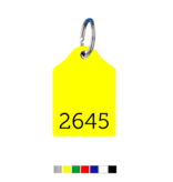 CombiCraft Numbered Acrylic Key Tags Rounded Top Model