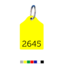 CombiCraft Numbered Acrylic Key Tags Rounded Top Model
