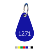 CombiCraft Numbered Acrylic Key Tags Droplet