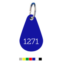 Key Tags Droplet with number