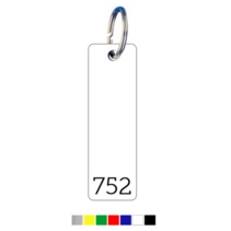 Key Tags Small Rectangular with number