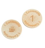 CombiCraft Custom Engraved Wooden Tokens - 1 pcs