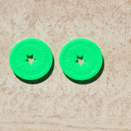 CombiCraft Custom Embossed Plastic Tokens with Safety Hole from 1000 pcs