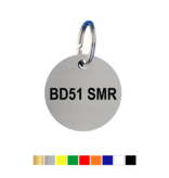 CombiCraft Acrylic Key Tags Round with license plates