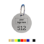 CombiCraft Numbered Acrylic Key Tags Round with logo