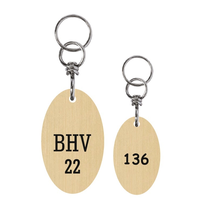 Sablon Messing Hotel Key Chain