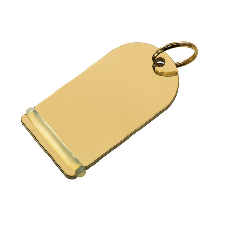 CombiCraft Shiny Brass Hotel Key Chain Pigalle with key ring