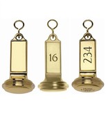 CombiCraft Solid Brass Hotel Hotel Key Chain Castel with S-hook and key ring