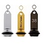 CombiCraft Excalibur Hotel Key Chain Aluminum 105x27mm in Silver, Gold or Bronze finish with S-hook