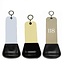 CombiCraft Vernet Hotel Key Chain Aluminum in Silver, Gold or Bronze finish with S-hook