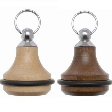 CombiCraft Belly Woord Beech Wood Hotel Key Chain with bumper ring