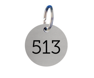Aluminium key tags best sale