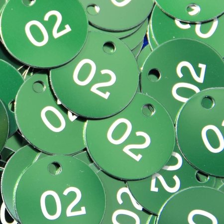 CombiCraft Numbered Key Tags Aluminium Coloured with engraving