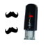 CombiCraft Self-inkt Stamp or Stamper of a Moustache 10mm / 0.39'' round with black inkt