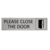 CombiCraft Aluminium Please Close the Door