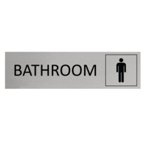 Aluminium Sign Men's Bathroom