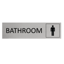 Aluminium Sign Men's Bathroom