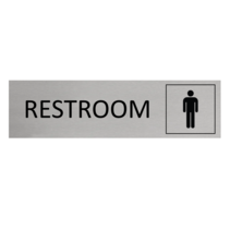 Aluminium Sign Men's Restroom