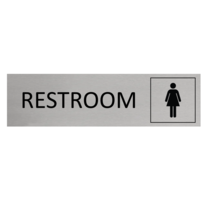 Aluminium Sign Women's Restroom