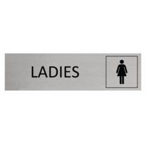Aluminium Sign Ladies Toilet