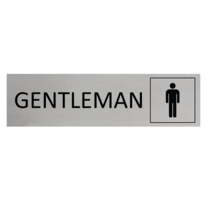 Aluminium Sign Gentlemen Toilet