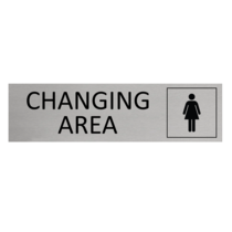 Aluminium Sign Women Changing Area