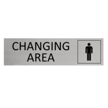 Aluminium Sign Men Changing Area