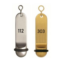 Big Classic Hotel Key Chain with numbers