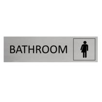 Aluminium Sign All-Gender Bathroom