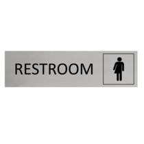 Aluminium Sign All-Gender Restroom Picto