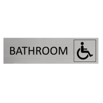Aluminium Sign Disabled Bathroom