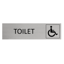 Aluminium Sign Disabled Toilet
